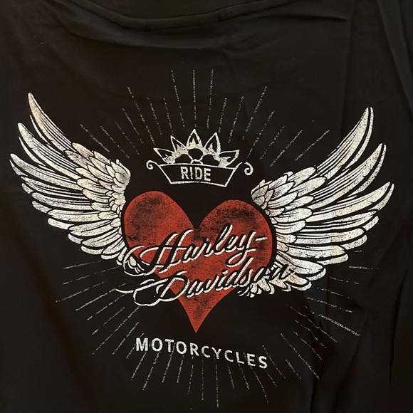 Harley-Davidson short sleeve mesh inset top - Picture 6 of 11